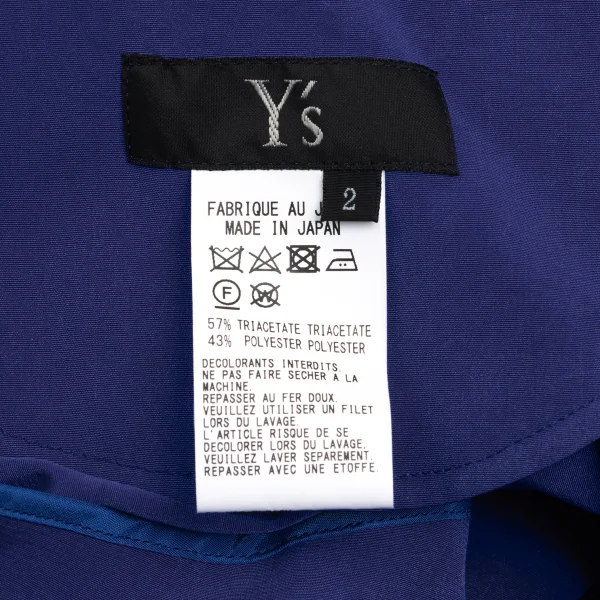 Y's Crepe de Chine Draped Neck Sleeveless Dress K-172774_016