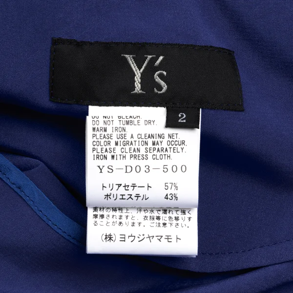 Y's Crepe de Chine Draped Neck Sleeveless Dress K-172774_017