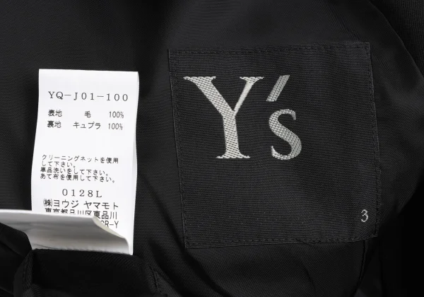 Y's Wool Layered Desgin Jacket K-172775_017