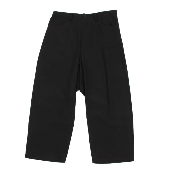 Y's Rayon Blended Drop Crotch Pants Black 3 K-172777_001