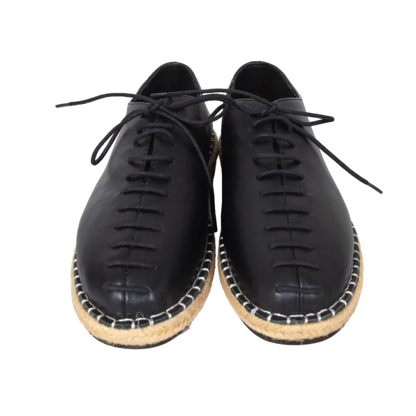 Yohji Yamamoto NOIR Rope Sole Lace Up Leather Shoes K-172779_002