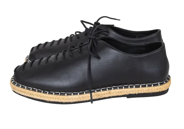 Yohji Yamamoto NOIR Rope Sole Lace Up Leather Shoes K-172779_004