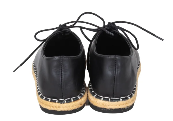 Yohji Yamamoto NOIR Rope Sole Lace Up Leather Shoes K-172779_005