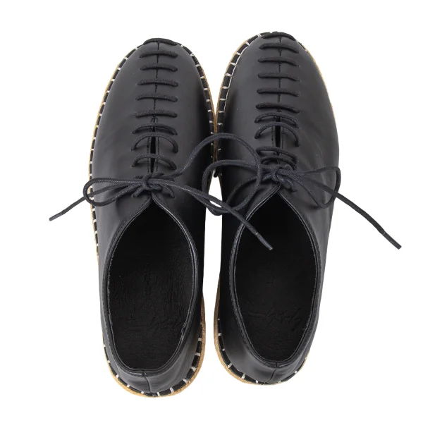 Yohji Yamamoto NOIR Rope Sole Lace Up Leather Shoes K-172779_007