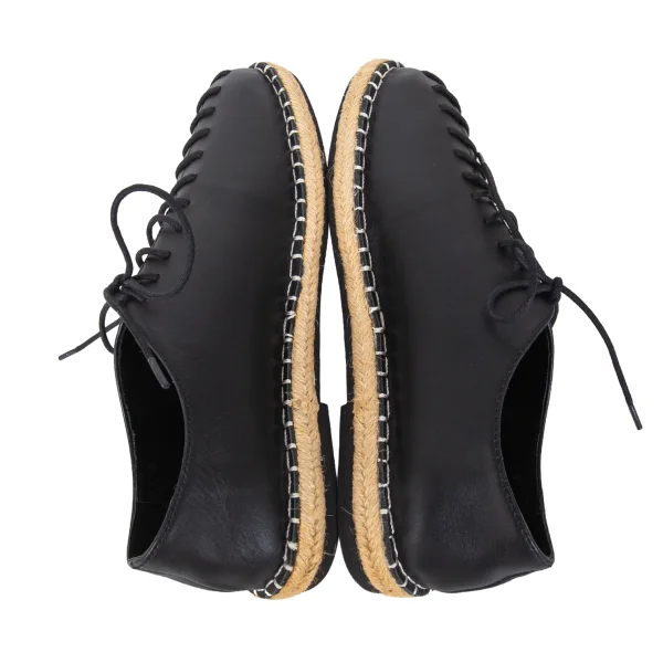 Yohji Yamamoto NOIR Rope Sole Lace Up Leather Shoes K-172779_008