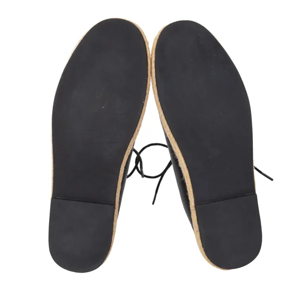 Yohji Yamamoto NOIR Rope Sole Lace Up Leather Shoes K-172779_009