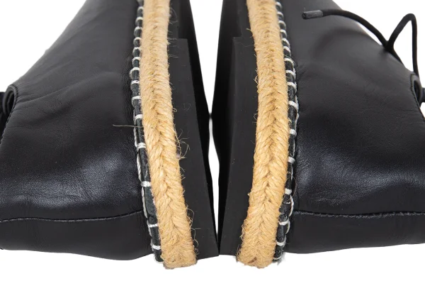 Yohji Yamamoto NOIR Rope Sole Lace Up Leather Shoes K-172779_010