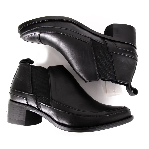 Y's Side Gore Leather Short Boots K-172781_003