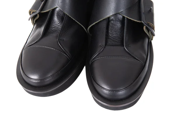 Y's Cross Strap Leather Boots K-172782_005