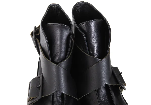Y's Cross Strap Leather Boots K-172782_006