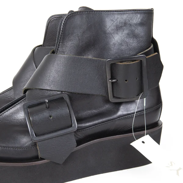 Y's Cross Strap Leather Boots K-172782_007