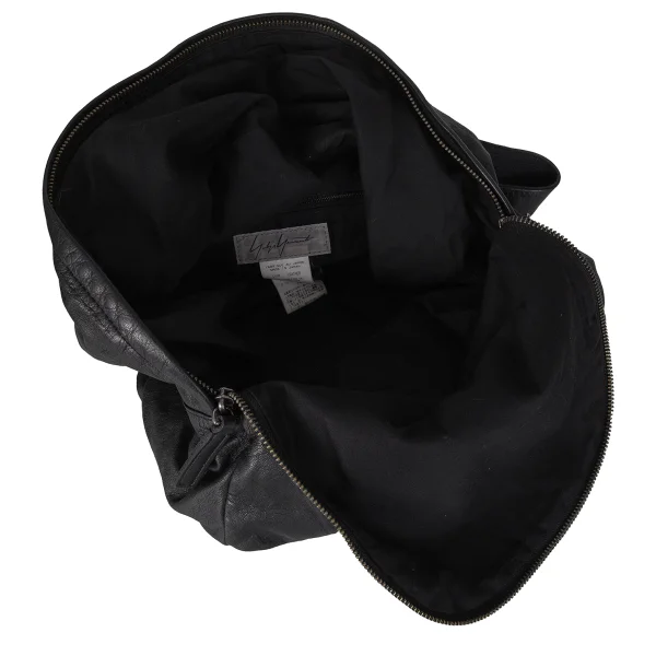 Yohji Yamamoto FEMME Tucked Cowhide Backpack K-172784_010