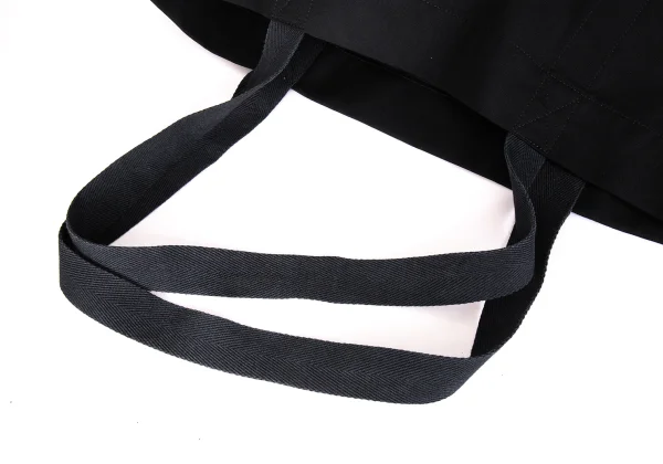 Yohji Yamamoto FEMME Wool Gabardine Tote Logo Bag K-172785_007
