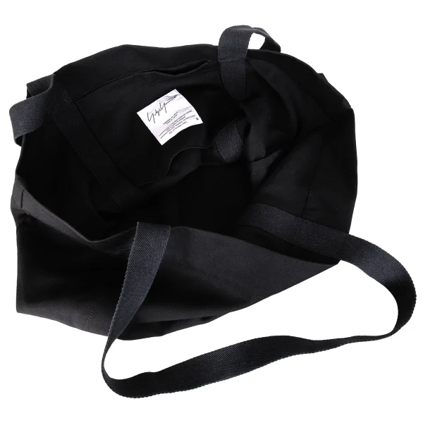 Yohji Yamamoto FEMME Wool Gabardine Tote Logo Bag K-172785_008
