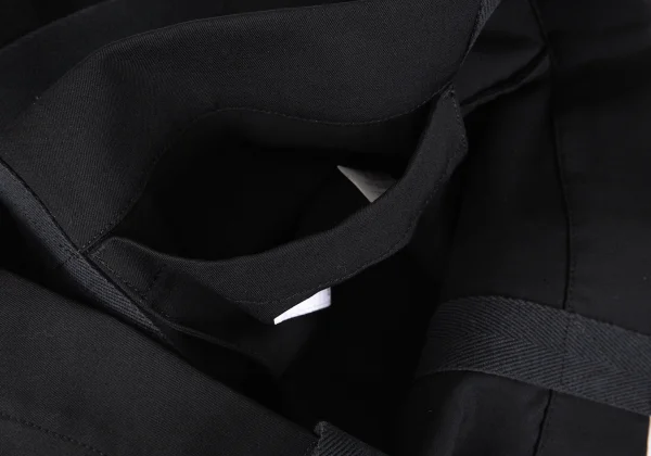 Yohji Yamamoto FEMME Wool Gabardine Tote Logo Bag K-172785_009