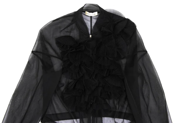 COMME des GARCONS Pleats Design Sheer Blouson K-172790_003