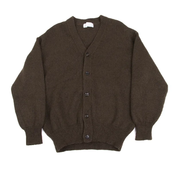 COMME des GARCONS HOMME Wool Knit Cardigan Brown S-M K-172792_001