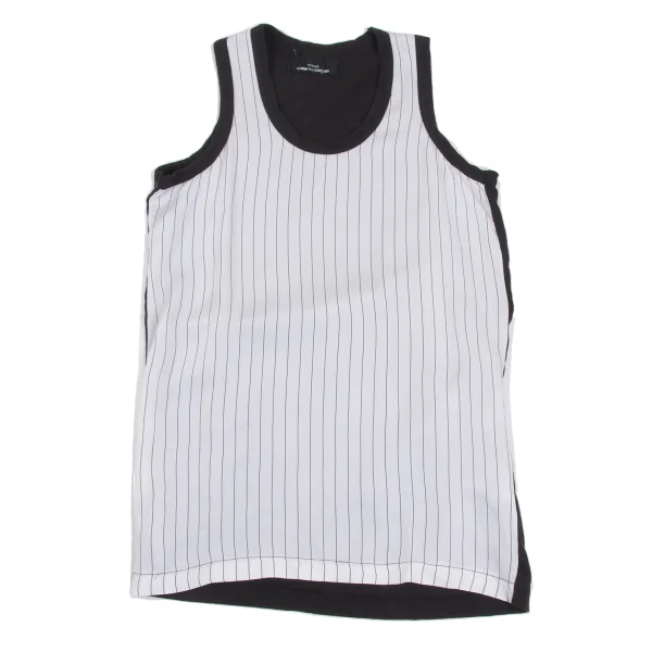 tricot COMME des GARCONS Front Stripe Switching Tank Top K-172803_002