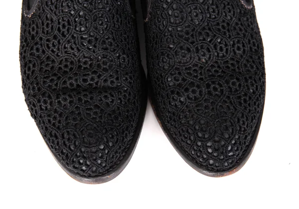 COMME des GARCONS Lace Design Side Gore Slip-on Shoes K-172807_005