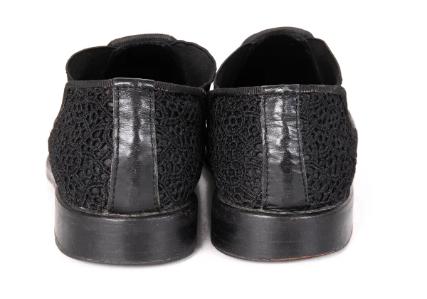 COMME des GARCONS Lace Design Side Gore Slip-on Shoes K-172807_012