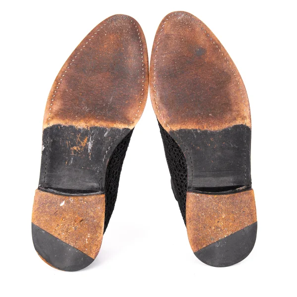 COMME des GARCONS Lace Design Side Gore Slip-on Shoes K-172807_014