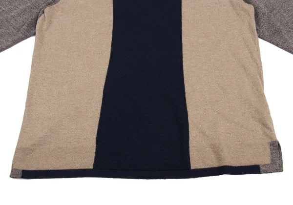 ISSEY MIYAKE HaaT Rayon Blend Switching Knit Top K-172810_007
