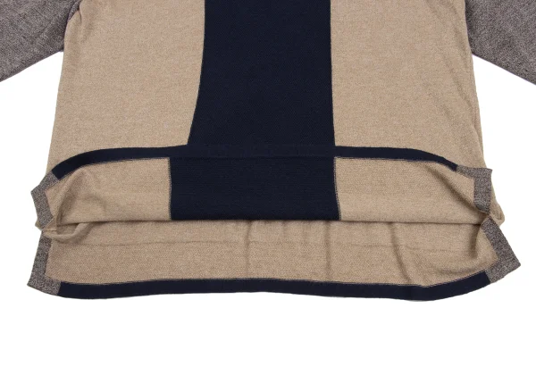 ISSEY MIYAKE HaaT Rayon Blend Switching Knit Top K-172810_008