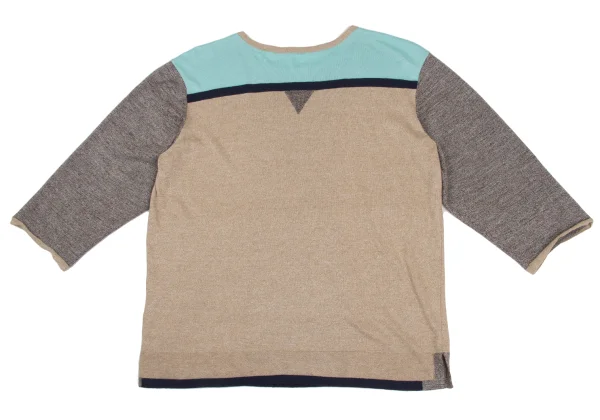 ISSEY MIYAKE HaaT Rayon Blend Switching Knit Top K-172810_009