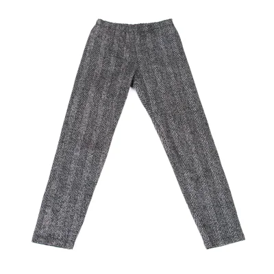 ISSEY MIYAKE me Cotton Herringbone Print Stretch Pants