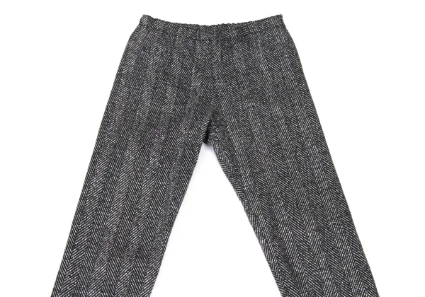 ISSEY MIYAKE me Cotton Herringbone Print Stretch Pants K-172811_002