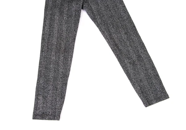 ISSEY MIYAKE me Cotton Herringbone Print Stretch Pants K-172811_005