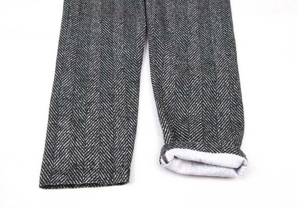 ISSEY MIYAKE me Cotton Herringbone Print Stretch Pants K-172811_006