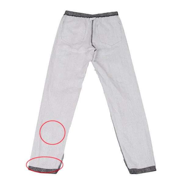 ISSEY MIYAKE me Cotton Herringbone Print Stretch Pants K-172811_013