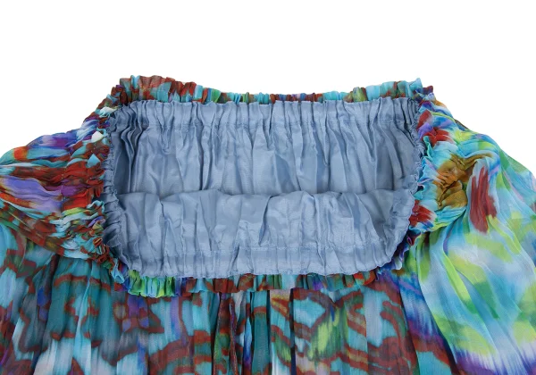 ISSEY MIYAKE me Psychedelic Floral Print Pleated Skirt K-172812_005