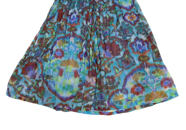ISSEY MIYAKE me Psychedelic Floral Print Pleated Skirt K-172812_006