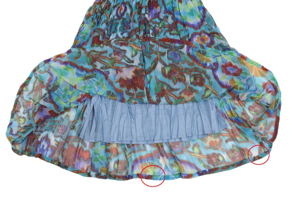 ISSEY MIYAKE me Psychedelic Floral Print Pleated Skirt K-172812_007