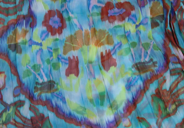 ISSEY MIYAKE me Psychedelic Floral Print Pleated Skirt K-172812_015