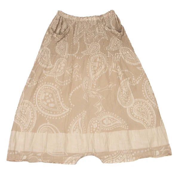 ISSEY MIYAKE me Cauliflower Switching Paisley Dropped Crotch Pants K-172813_002