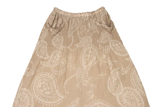 ISSEY MIYAKE me Cauliflower Switching Paisley Dropped Crotch Pants K-172813_003