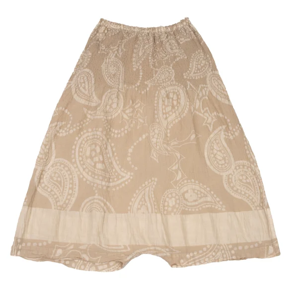 ISSEY MIYAKE me Cauliflower Switching Paisley Dropped Crotch Pants K-172813_010