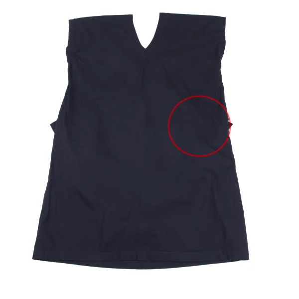 ISSEY MIYAKE me Cotton V-neck Stretch Sleeveless Dress K-172815_010