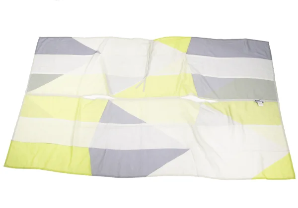 ISSEY MIYAKE 132 5. Color-block Sheer Cord-neck Sleeveless Top K-172817_008