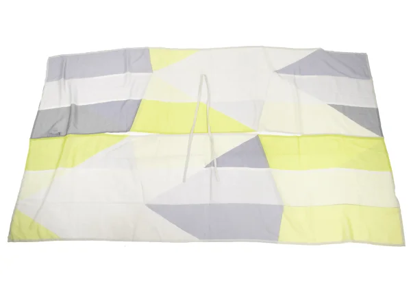 ISSEY MIYAKE 132 5. Color-block Sheer Cord-neck Sleeveless Top K-172817_009
