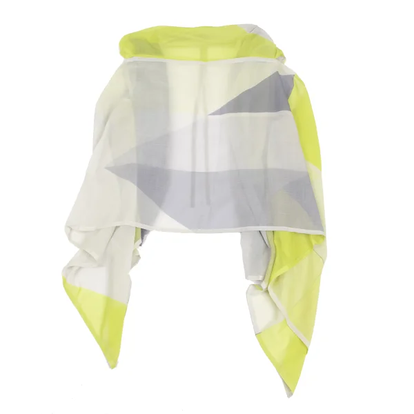 ISSEY MIYAKE 132 5. Color-block Sheer Cord-neck Sleeveless Top K-172817_010