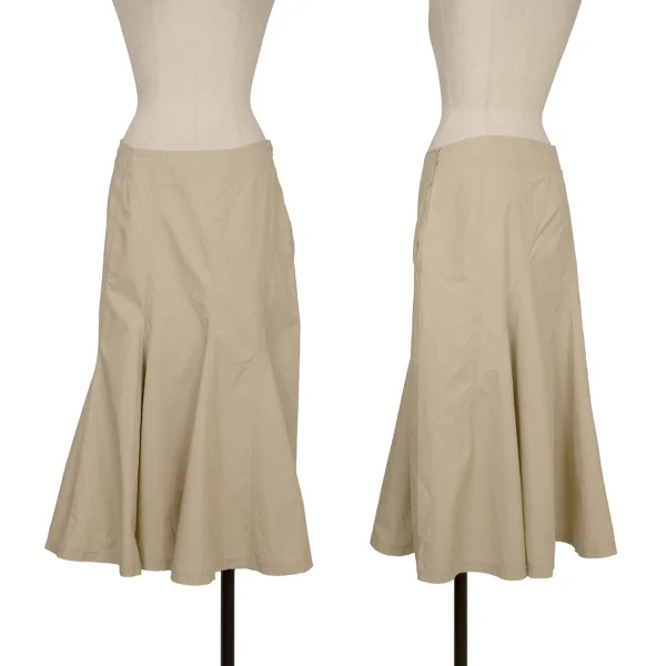ISSEY MIYAKE WHITE LABEL Cotton Bias Switching Skirt Beige 2 K-172820_001