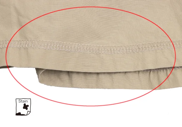 ISSEY MIYAKE WHITE LABEL Cotton Bias Switching Skirt K-172820_011