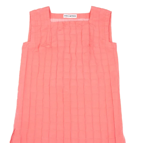 ISSEY MIYAKE Check Weave Sleeveless Dress K-172831_003