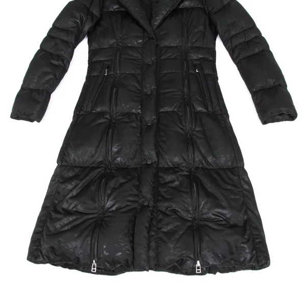ISSEY MIYAKE Polyurethane Coated Zip Design Down Coat K-172832_008