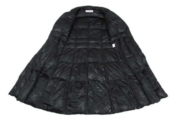 ISSEY MIYAKE Polyurethane Coated Zip Design Down Coat K-172832_012
