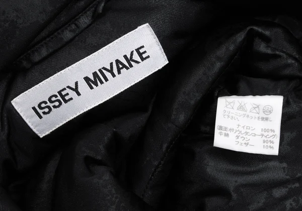 ISSEY MIYAKE Polyurethane Coated Zip Design Down Coat K-172832_017
